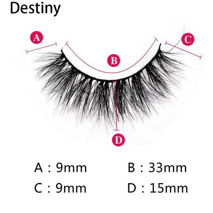 Get ready to fall in love with Destiny Lash - our premium-quality false lashes feature a delicate, wispy design that's both natural-looking and glamorous.